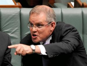 Angry Scott Morrison